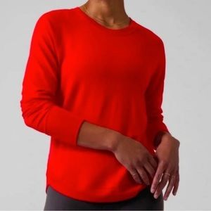 Athleta Mindset Sweatshirt in Matador Red